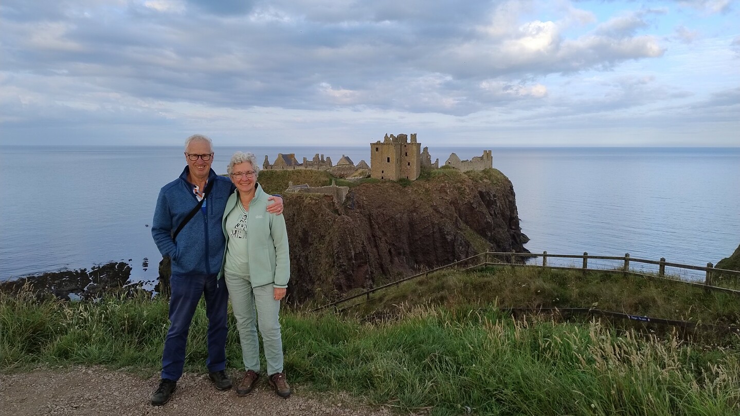 Bij kasteel Dunnottar