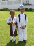 Schoolkinderen in Muscat