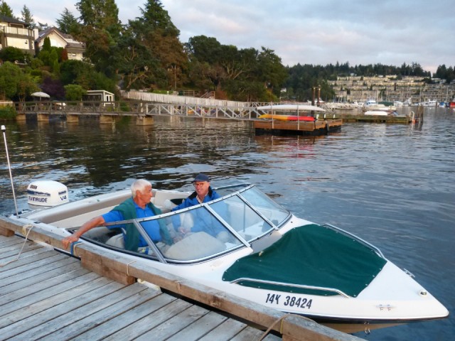 Ad en Earl in de boot