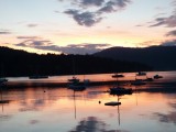 Zonsondergang in Brentwood Bay