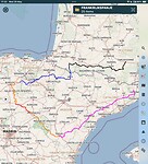 De geplande route