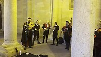 Straatmuziek in Santiago