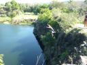 Jump van de rots