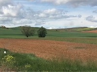 Landschap onderweg naar Madrid