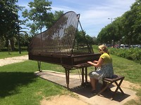 Piano steekt