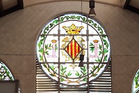 Markthal glas in lood vanaf binnen