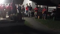 Baskisch mannenkoortje op de camping