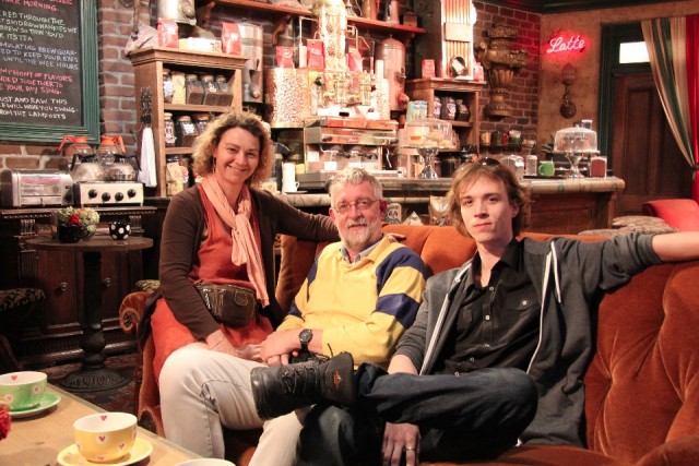 Op de bank in Central Perk