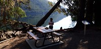 Ontbijtje onderweg Vancouver Island