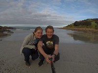 Op het strandje horende bij Sea Dragon Lodge