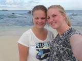 Samen op het strand