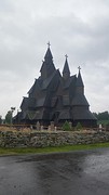 Houten staafkerk uit de 12e eeuw (!) in Heddal - Noorwegen.