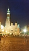 Het raadhuis van Wroclaw by night...