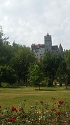 Het kasteel van Dracula in Bran, schitterend gelegen op een bergtop