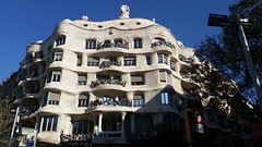 Casa Mila, een door Gaudi ontworpen appartementengebouw in Barcelona