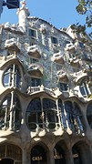 Een door Gaudi ontworpen complex in Barcelona