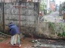 restoring the damage (wall broke down)