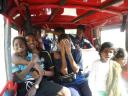 In the van