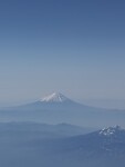 Mount Fuji als blauw aquarel (no filter)