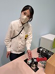 Snoopy button friendly staff