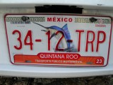Nummerbord van ons huurautootje