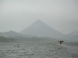 De enige foto van de vulkaan Arenal