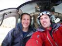 Met Josh in de chopper.