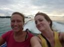 jut & jul op de terugreis met de speedboot