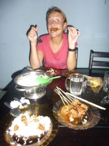 de laatste indonesische maaltijd; sate!
