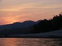 sunset at boat trip to Pak Ou Caves (Luang Prabang, Laos)
