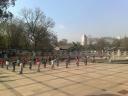 Kids exercising in the park in Guilin (China)