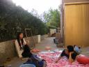 Beijing - chilling at my couch surfing host Bamor (and friend Shao)