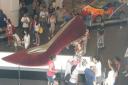 inside the italian pavillion... shoes!!