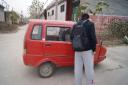 3wielige "taxi" in het dorp