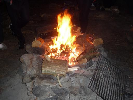 Goed vuurtje met uiteraard marshmallows :)