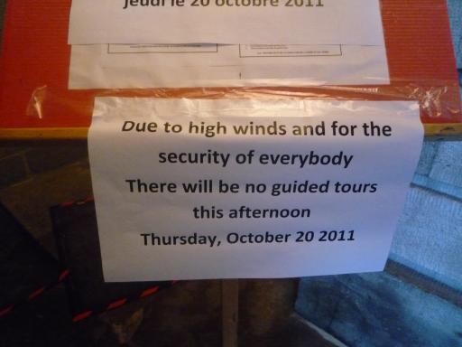 Wat een wind in Quebec city