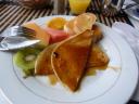 Hmm.. pannenkoekjes met Maple syrup als ontbijt