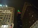 Empire State Building in kersttinten