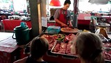 Beennhouwer op de markt