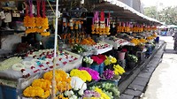 Warorot markt, verse bloemen offers