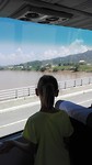 De brug over de Mekong, grens Thailand/Laos