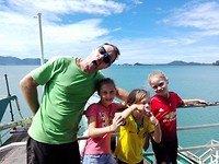 Gekke bekken op de ferry richting Ko Chang