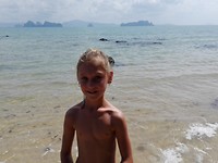Pasai beach, beach girl