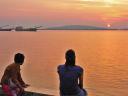 Zonsondergang in Koh Kong.