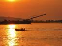 Zonsondergang in Koh Kong.