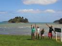 1 van de vele baaien in Coromandel.