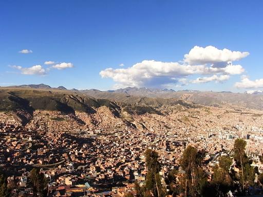De ongelooflijke ligging van La Paz.