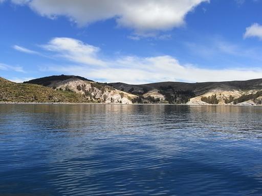 Isla Del Sol vanop de boot.