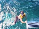 Duffy gaat naar snorkelland.