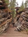 Canyon aan de Athabascawaterval.